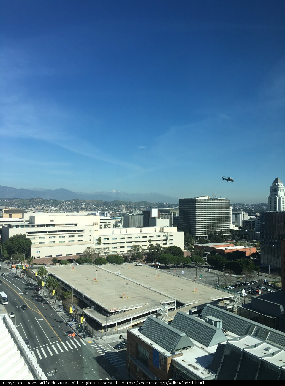 Skyline of LA from Above