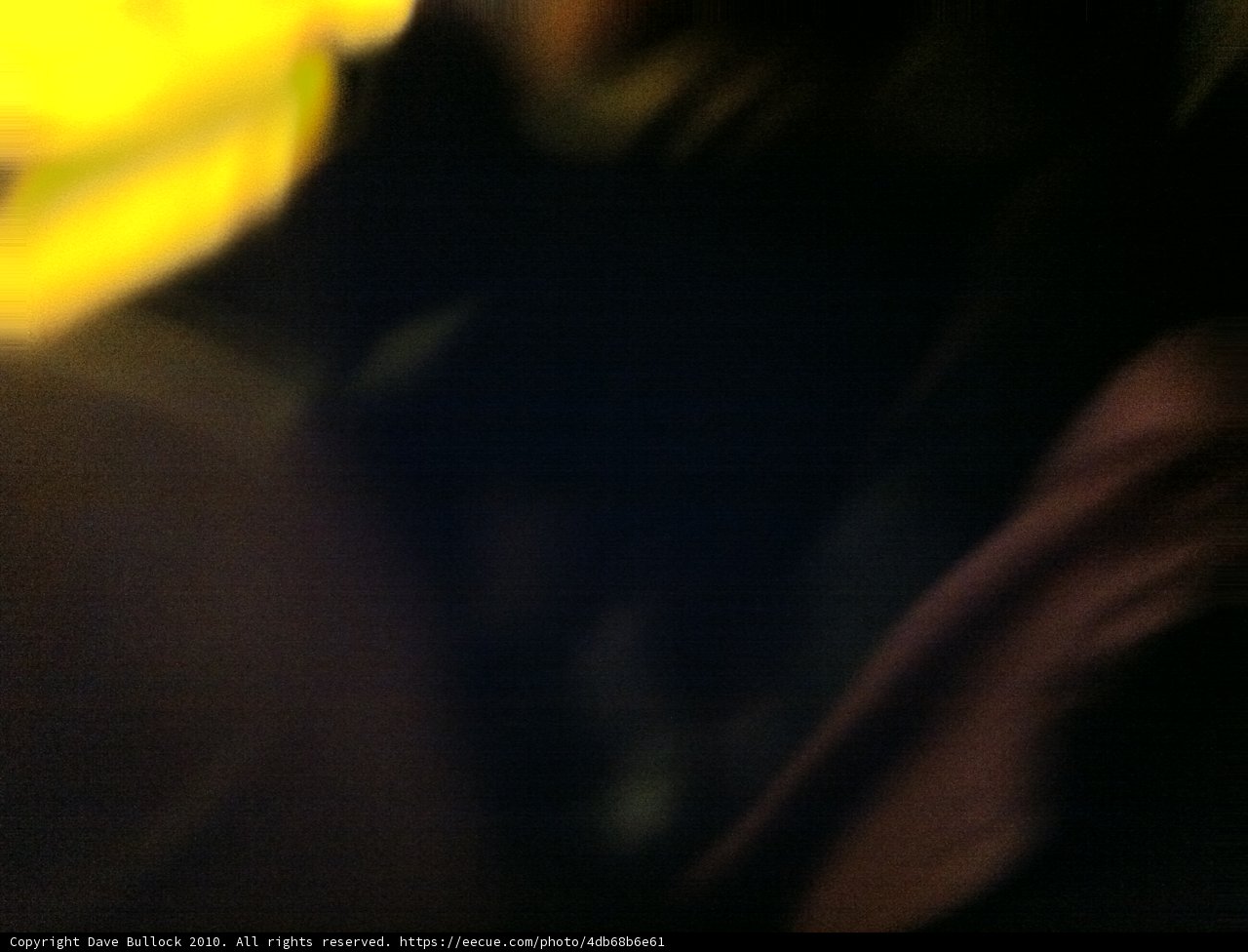 Nightlife with a Yellow Umbrella