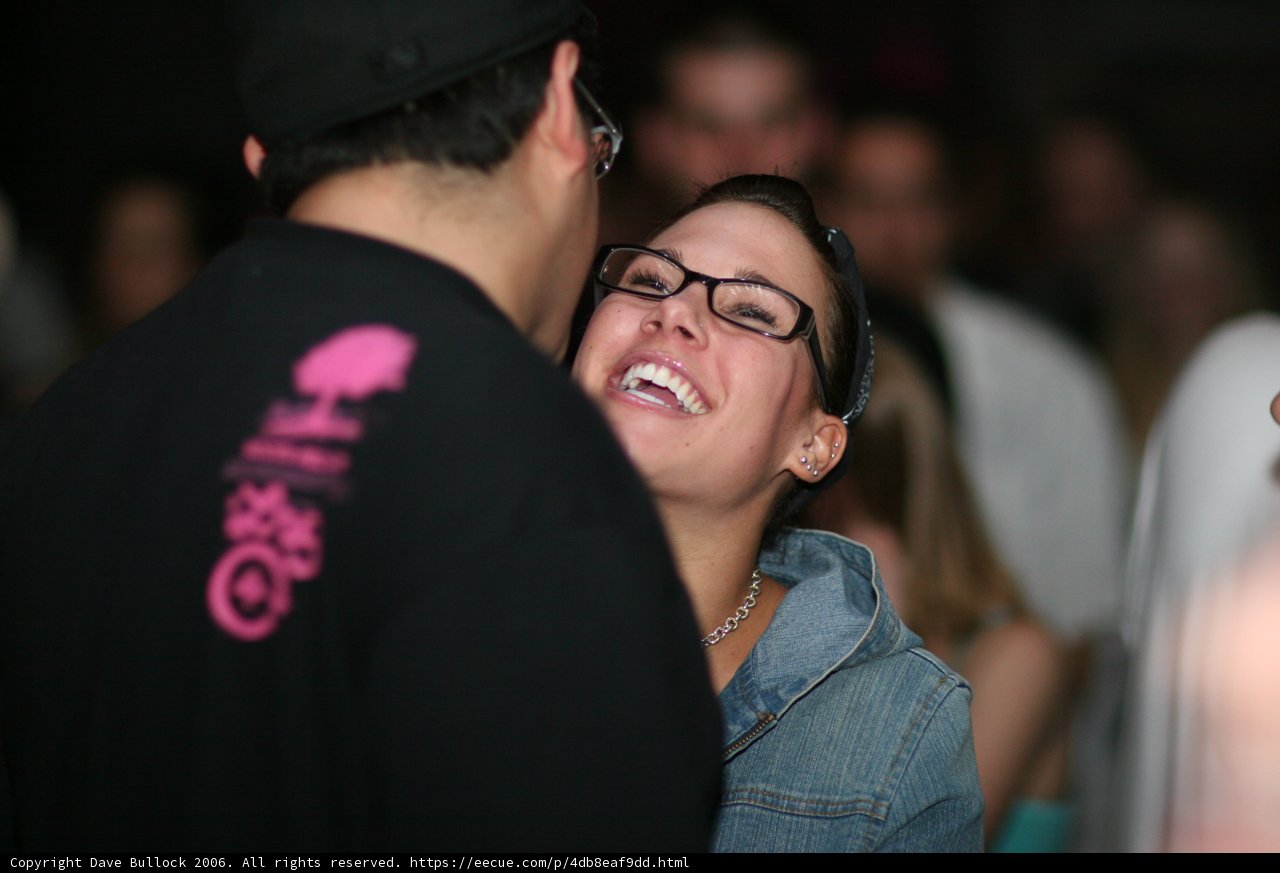Laughter at Bass Rush Anniversary