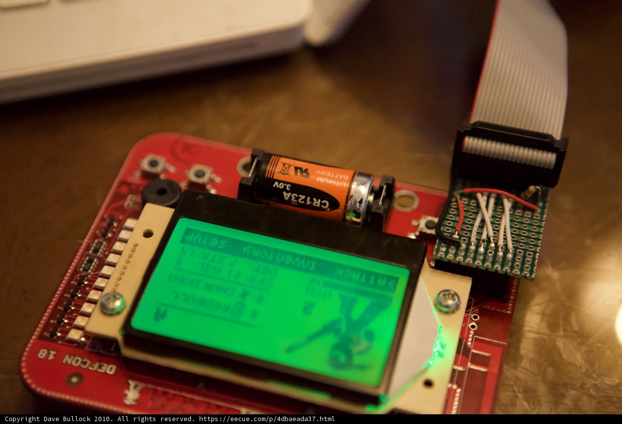 LCD Display on Electronic Device