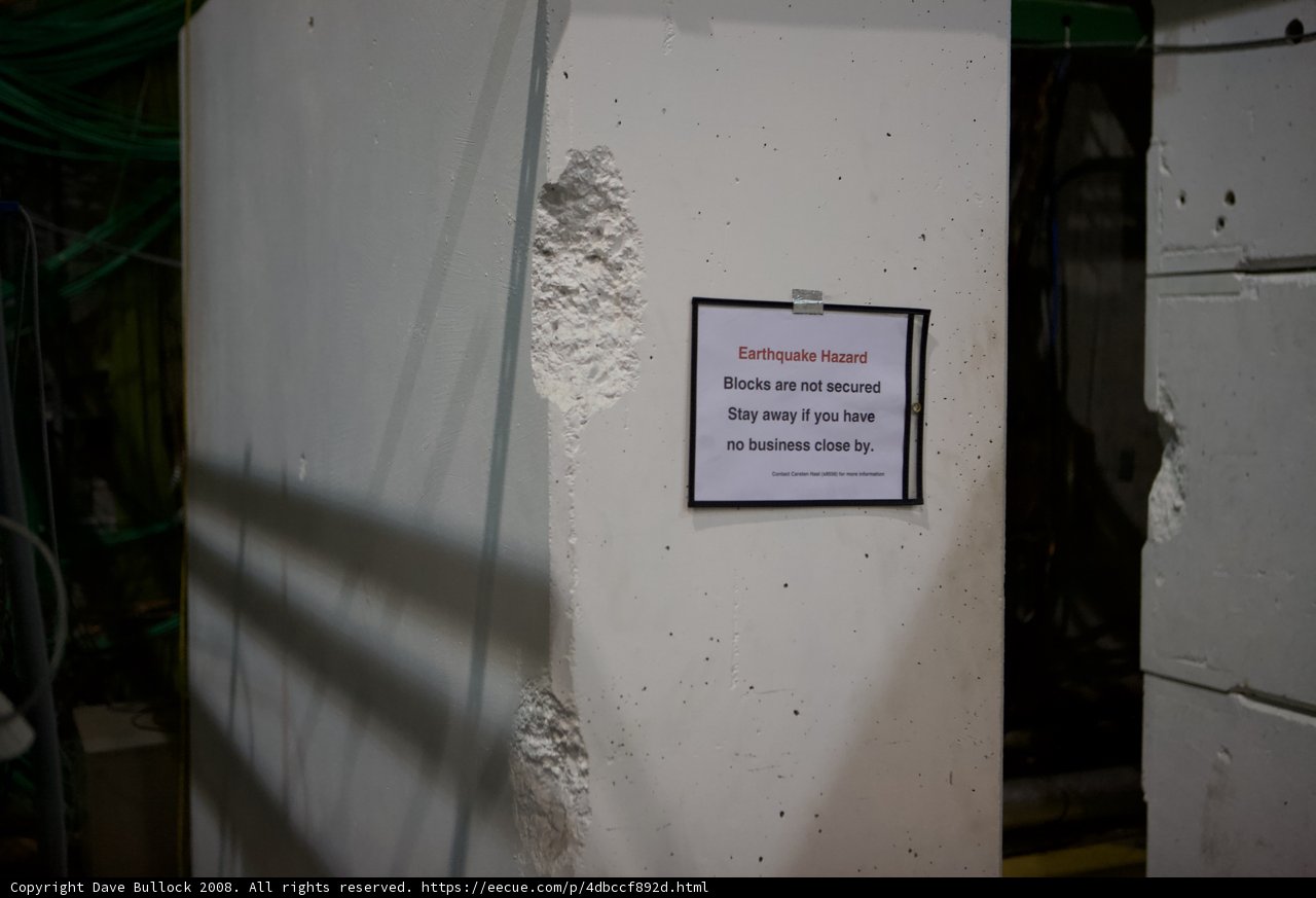 Warning at the SLAC Bunker