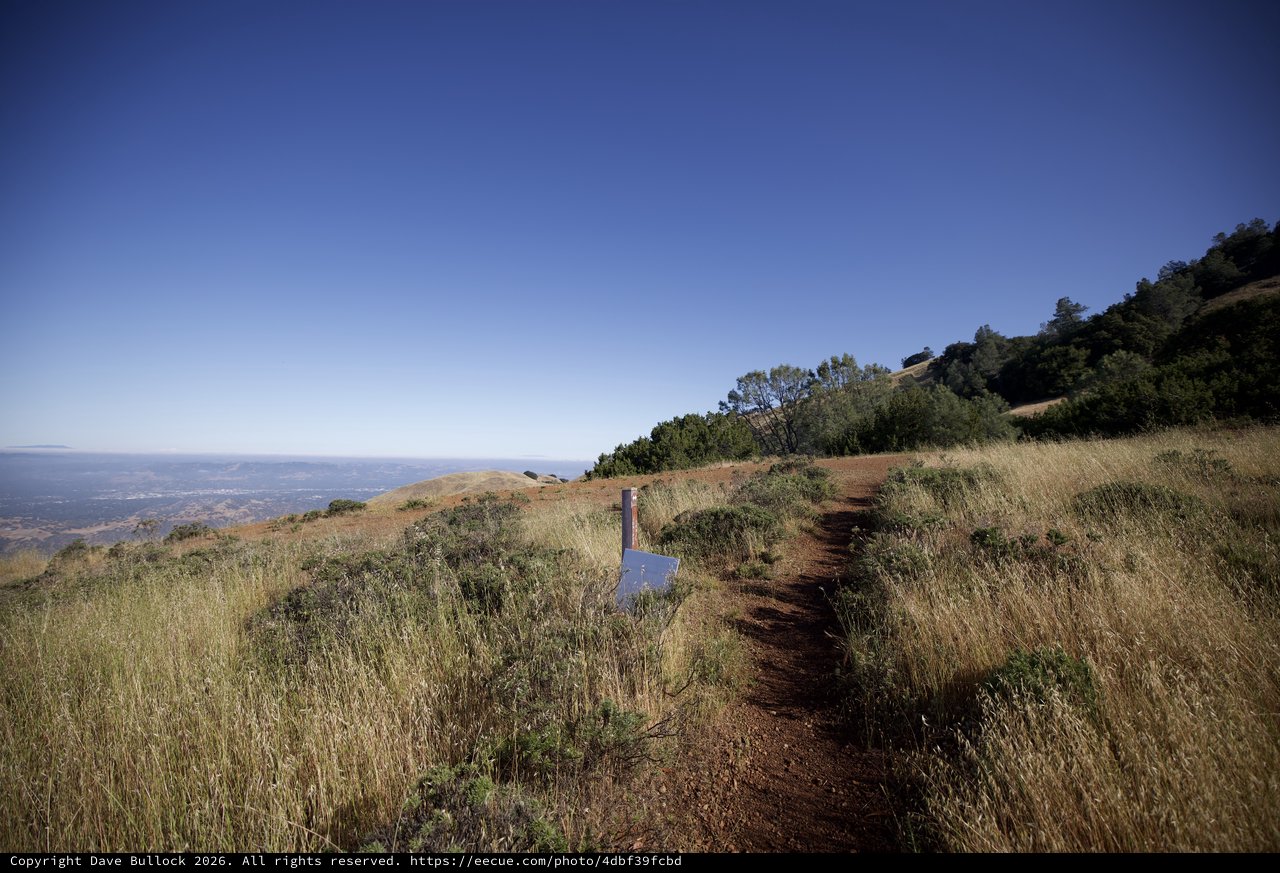 Golden Ridge Trail Winding Through Mount Diablo