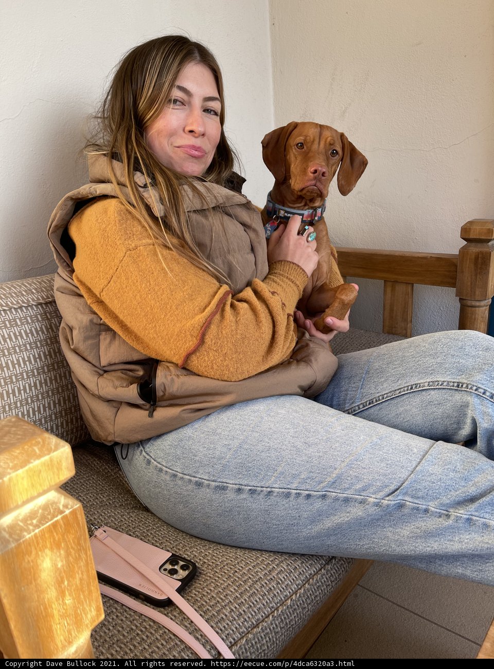 Cozy cuddles with my furry friend