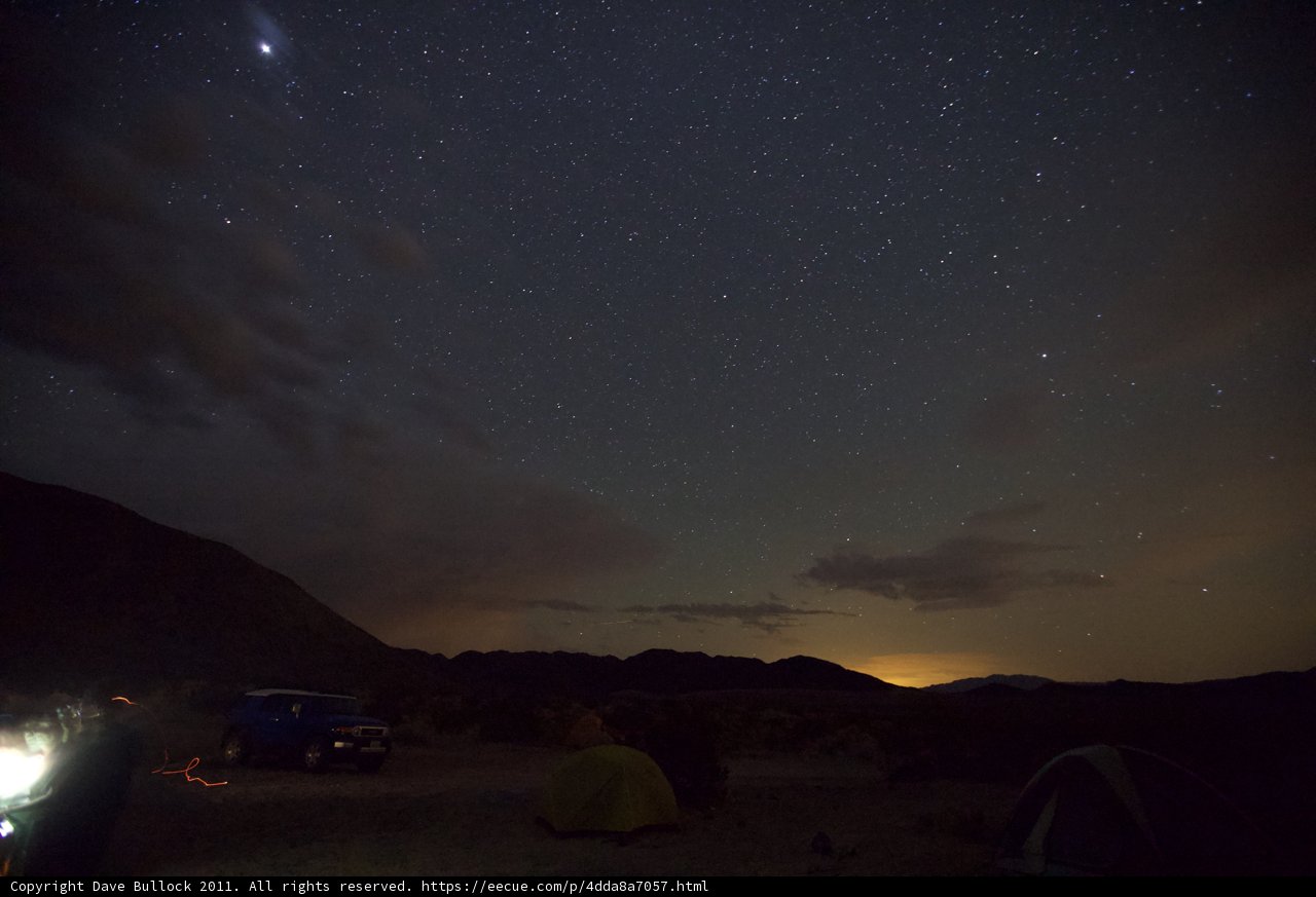 Camping Under the Starry Night Sky