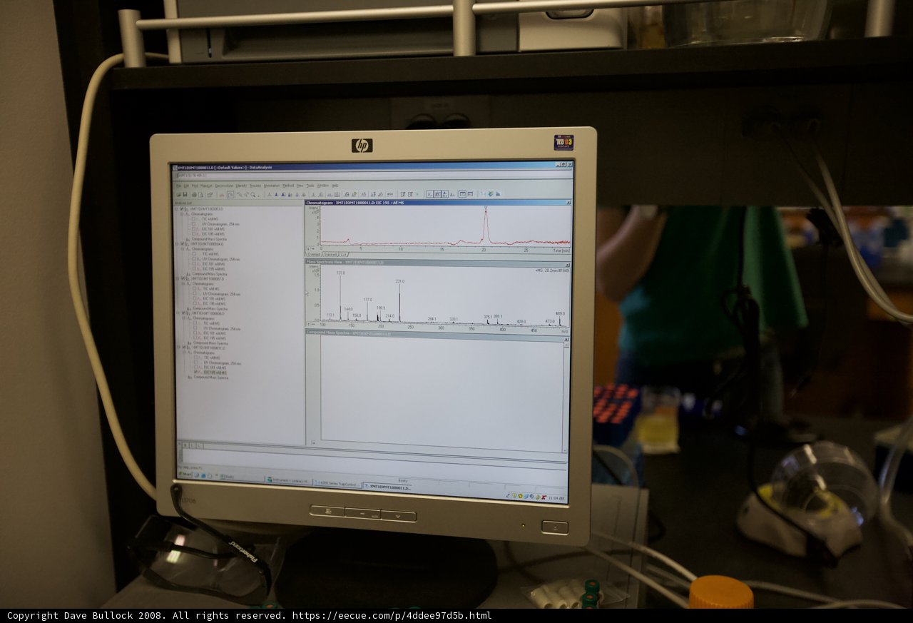 Computer Monitor Displaying Graph Data