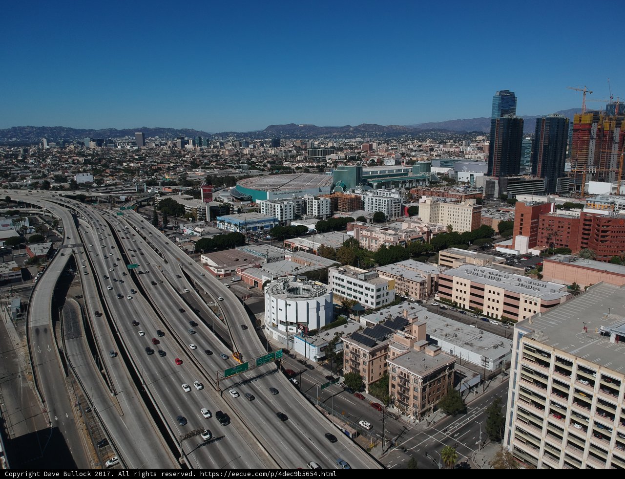 Aerial View of Los Angeles Cityscape