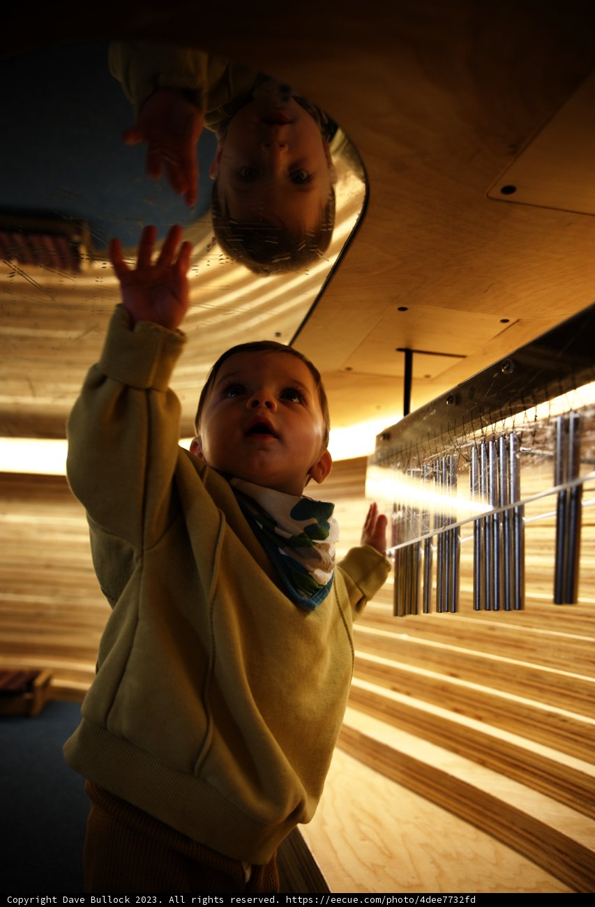 Baby's Enchanting Reflection
