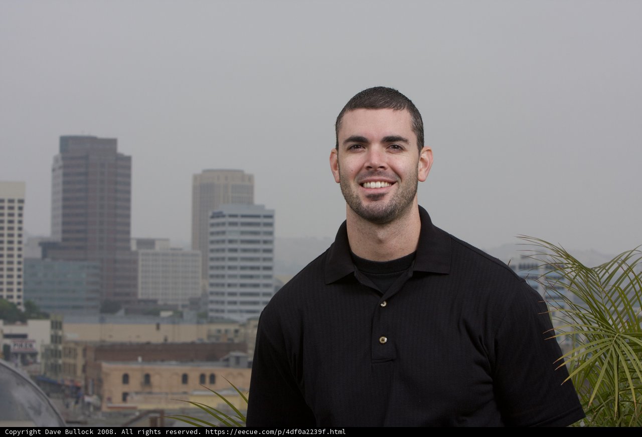 Smiling Man in the Urban Jungle