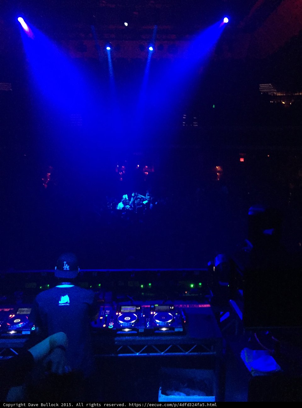 Spotlight on a Nightclub Deejay
