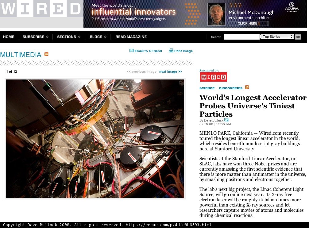 Exploring the World's Largest Accelerator