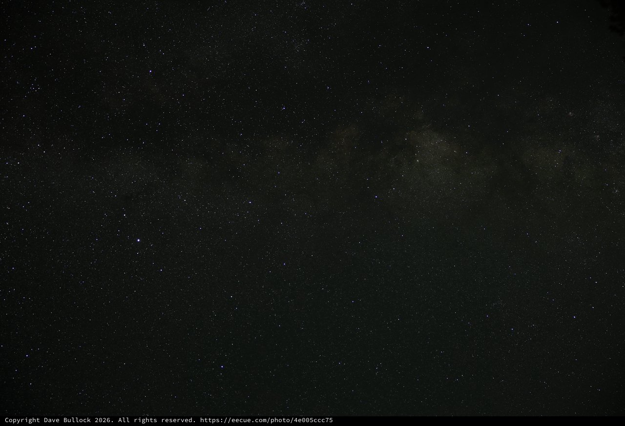 Milky Way Sweeps Over Lassen Volcanic Night Sky