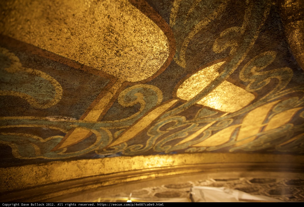 The Majestic Ceiling of the Grand Mosque in Istanbul