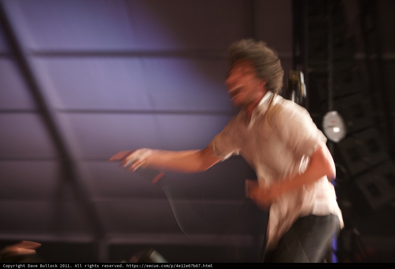 Blurry Man Belting Out Tunes at Coachella