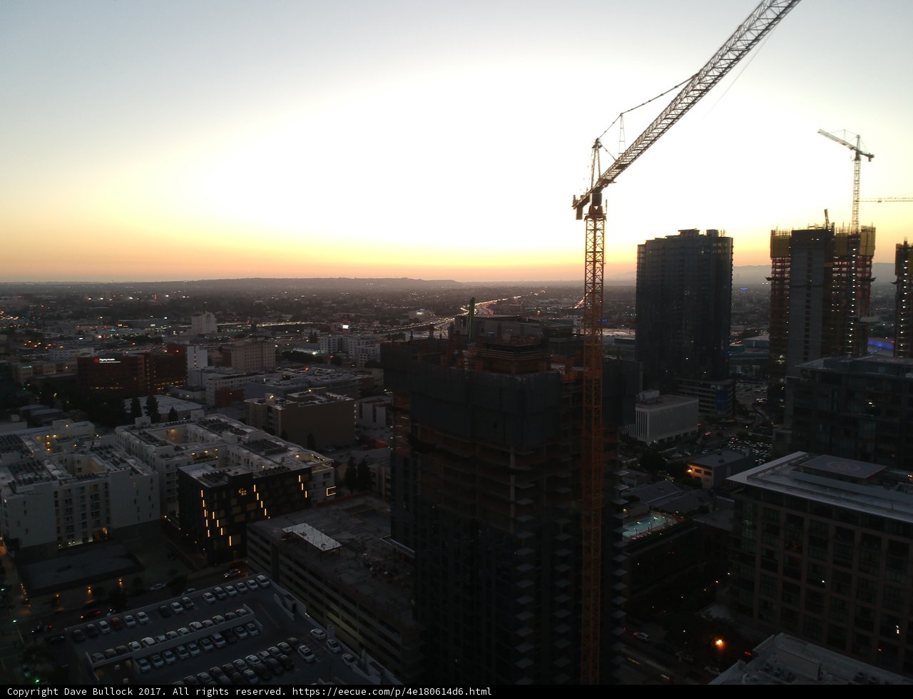 Metropolis Sunset from High Rise
