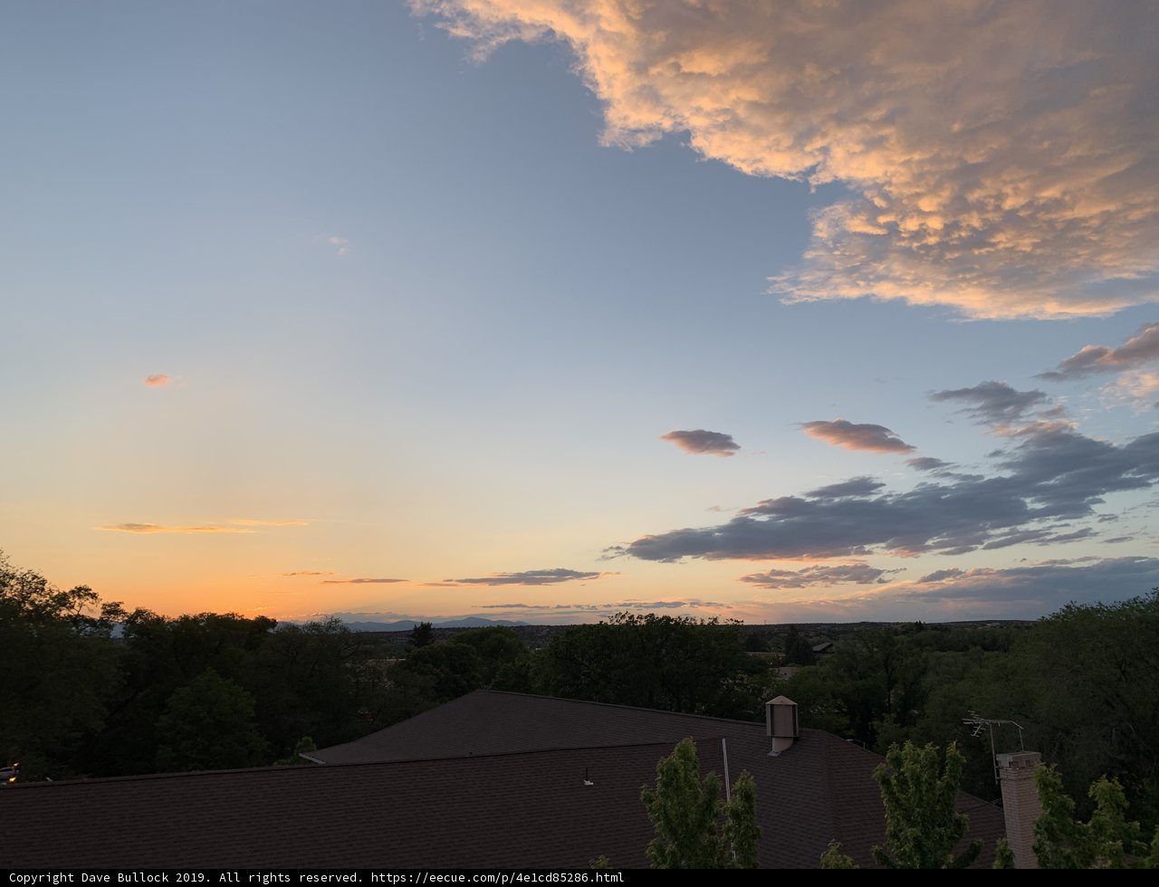 Majestic Sunset over the Santa Fe Mountains