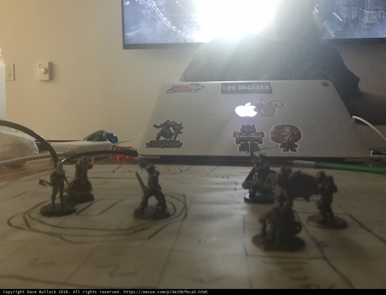 Gaming Night with Figurines