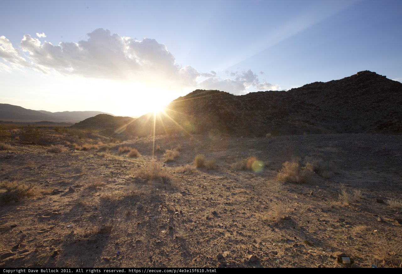 Desert Sunset Flare