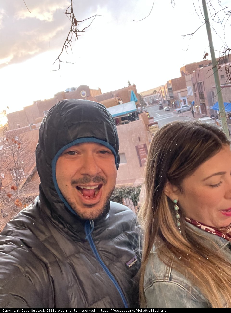 Selfie in Front of Santa Fe Building