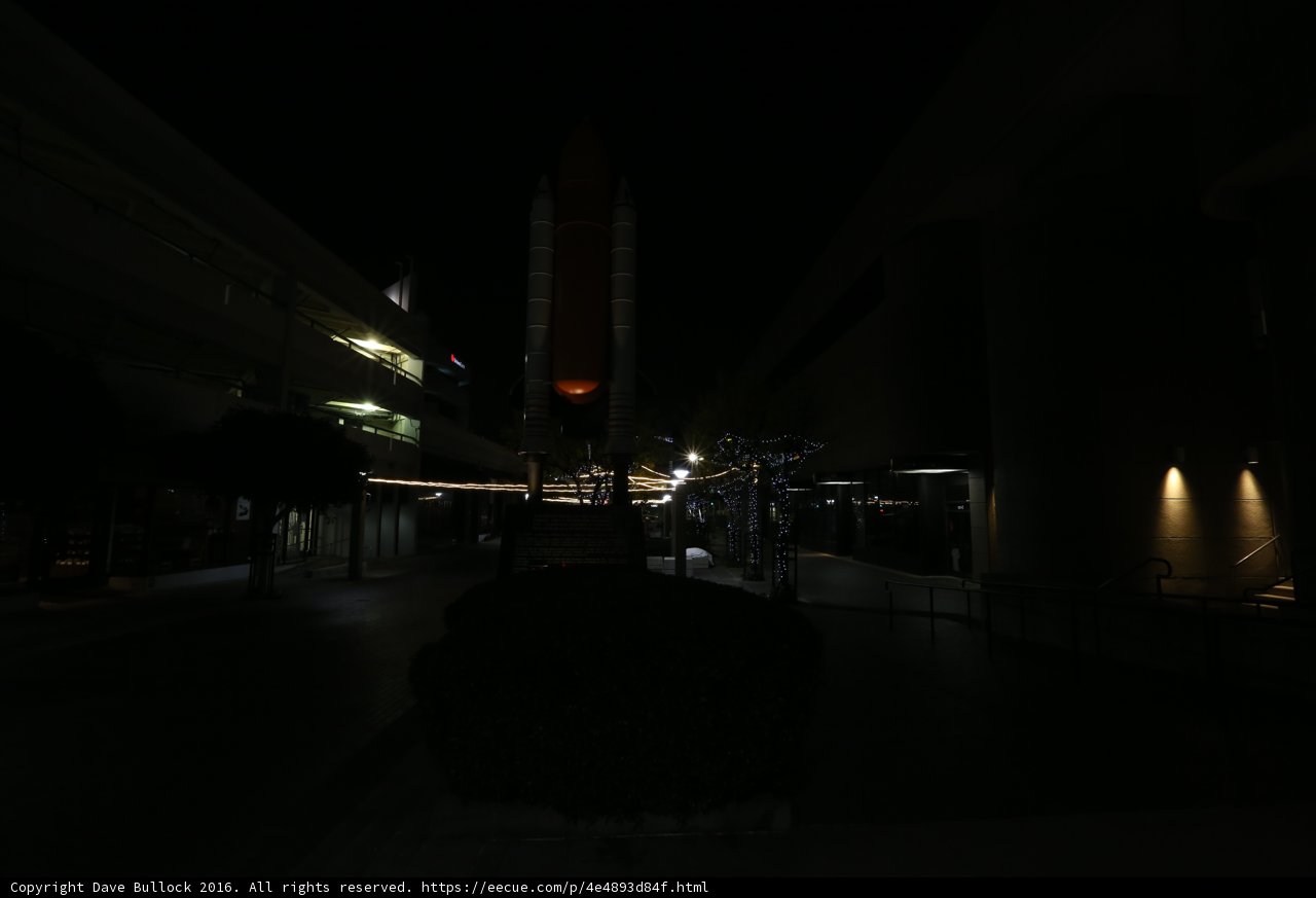 Nighttime View of the Space Shuttle