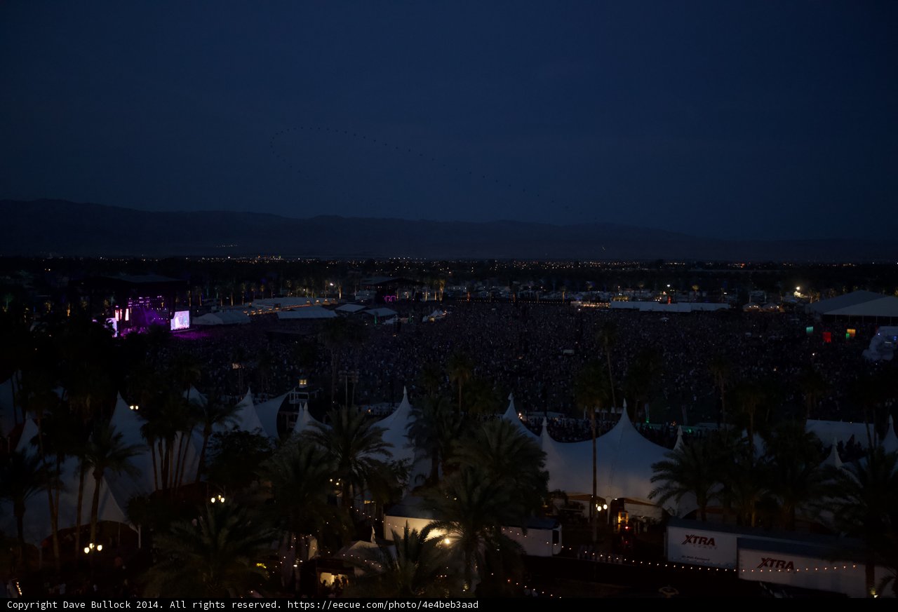 Overlooking the Coachella Crowd