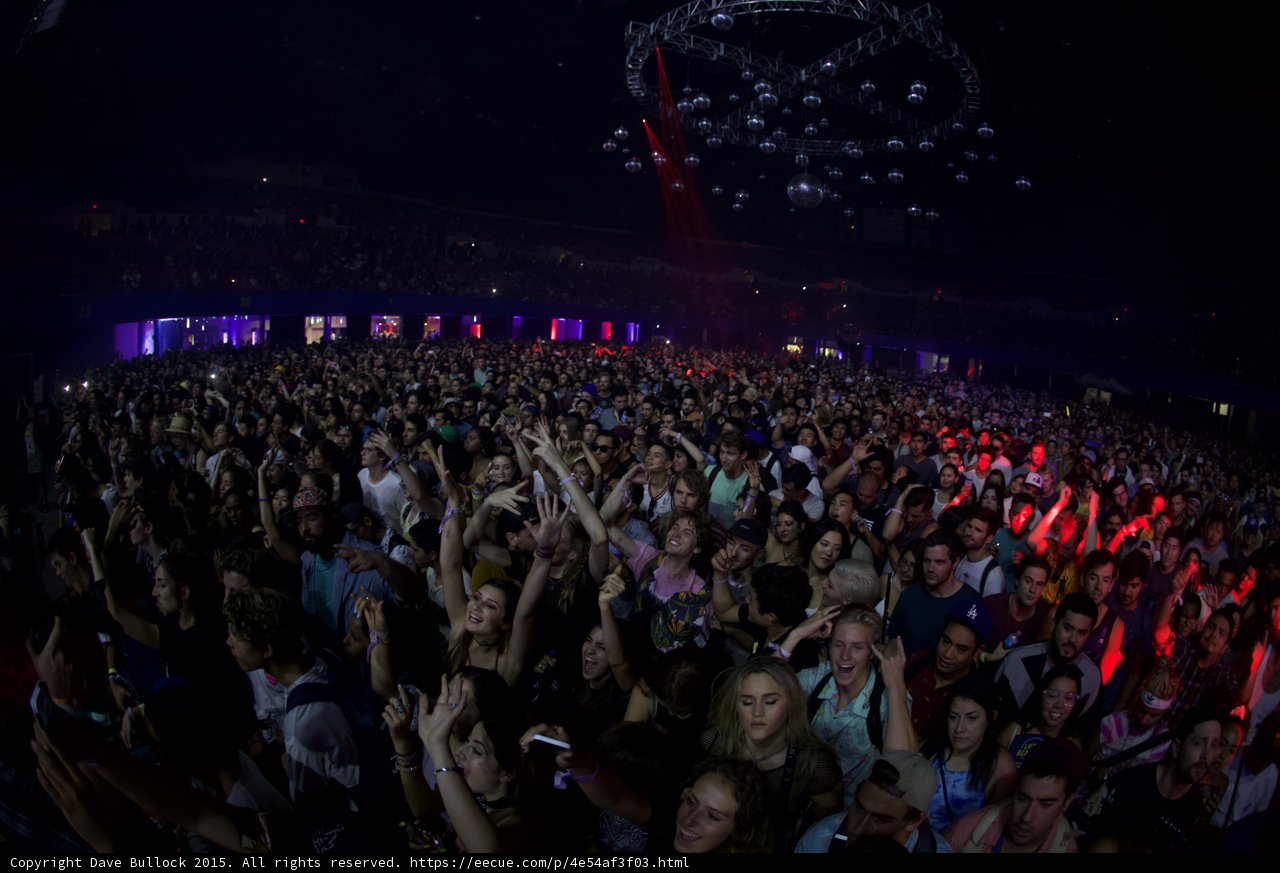 Joyful Arena Crowd