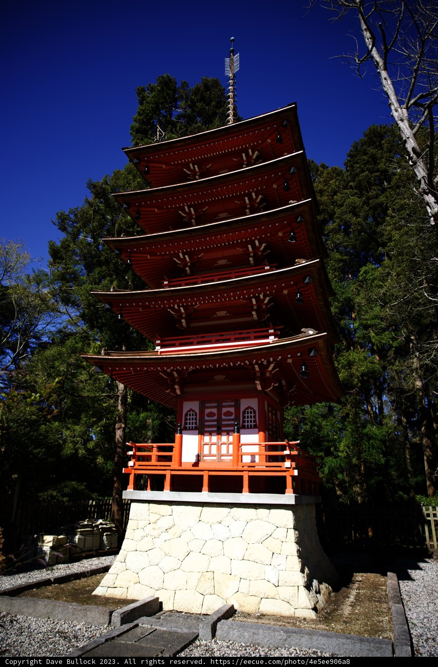 Majestic Red Pagoda at the Japanese Tea Garden