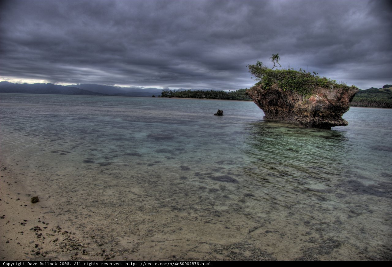 Majestic Rock Formation in the Pacific Ocean