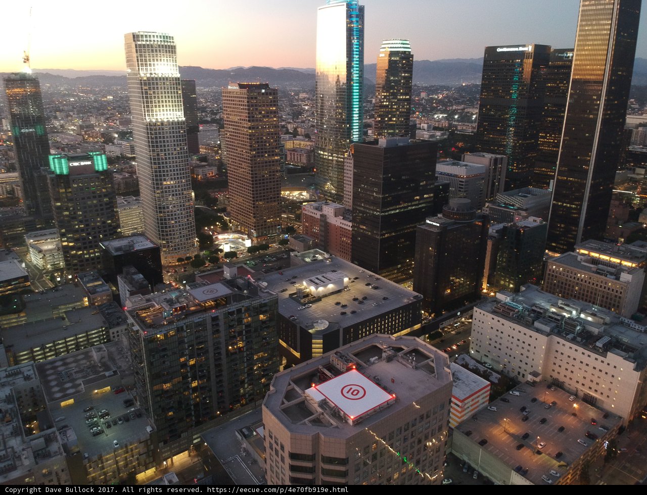 Dazzling City Lights at Dusk