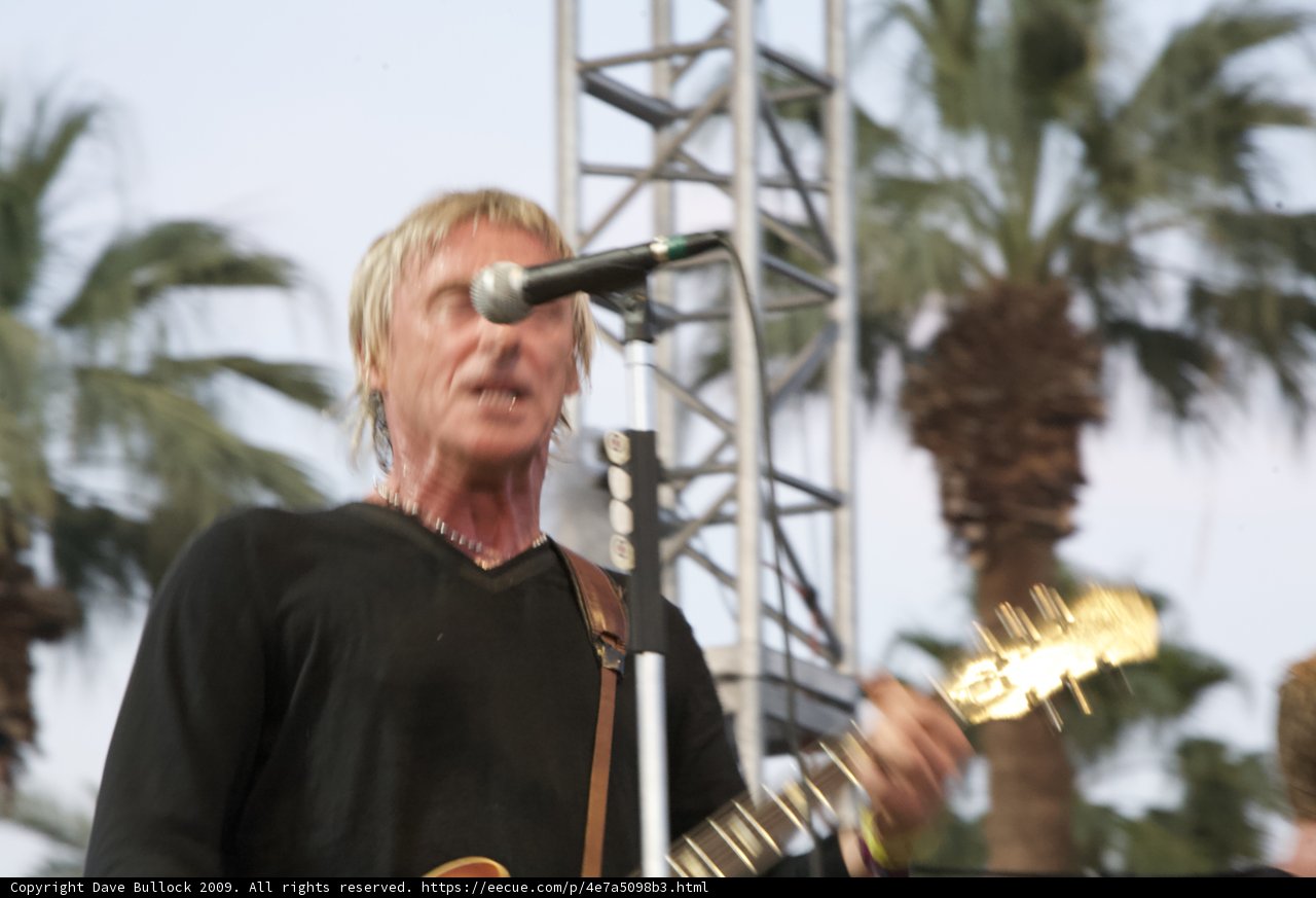 Paul Weller Performing at Coachella 2009