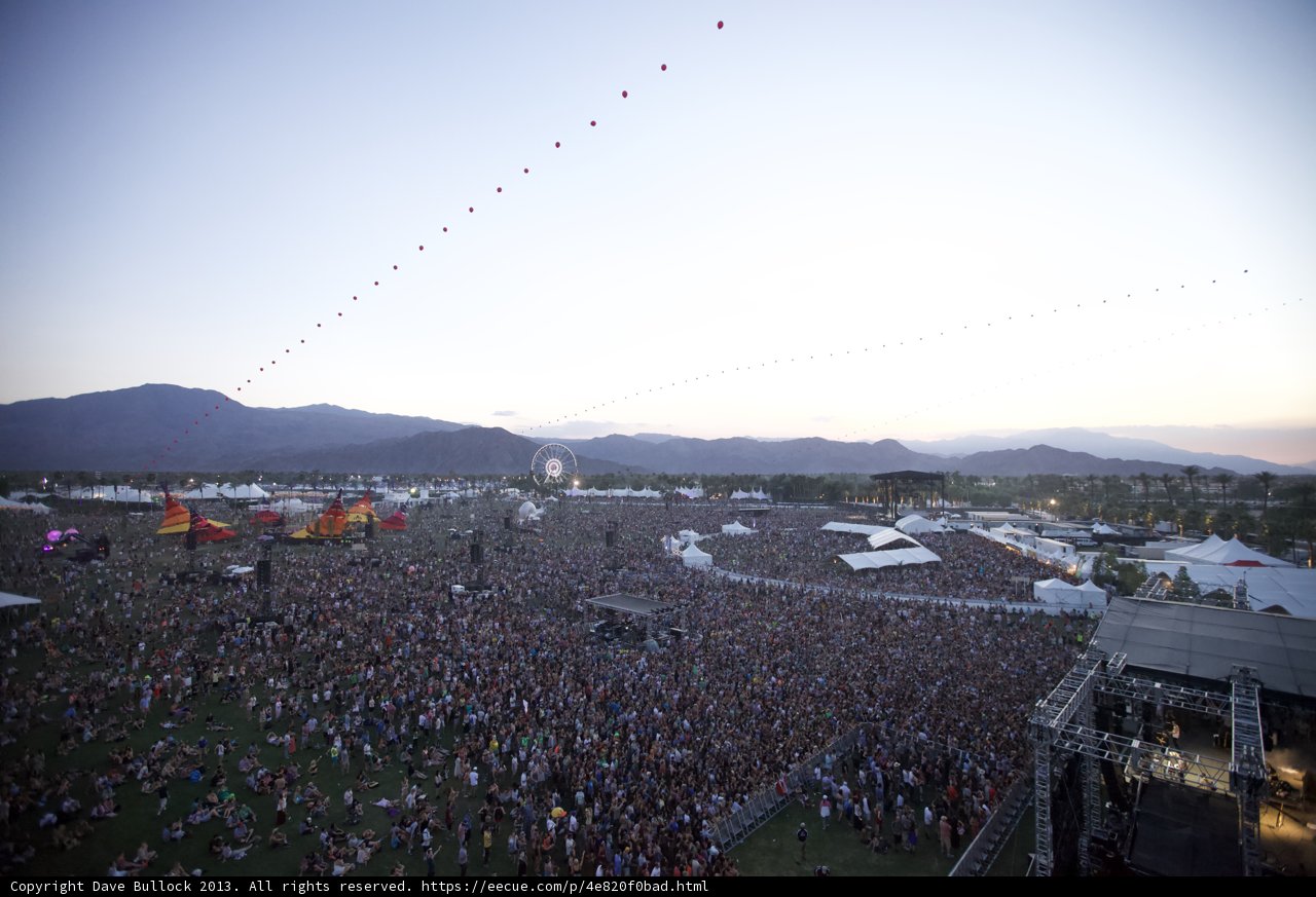 Coachella Music Festival Crowd