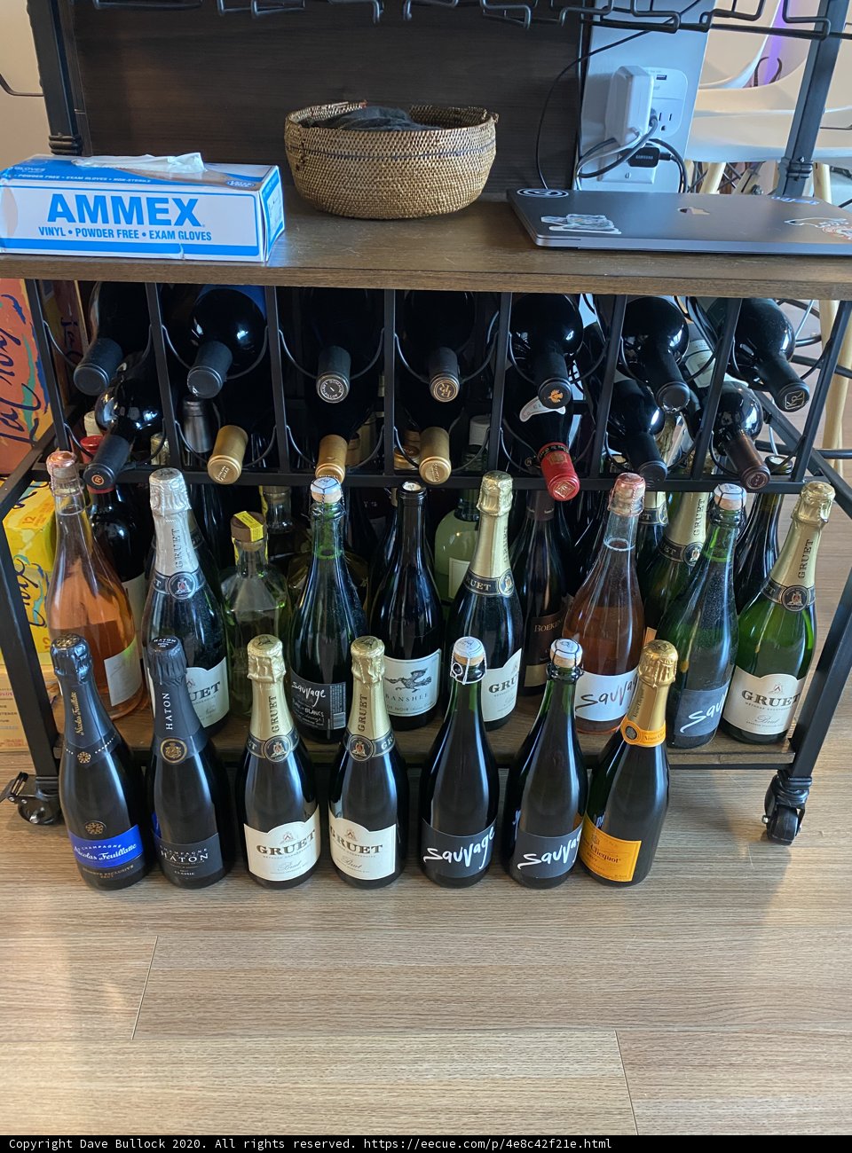 A Variety of Beverages in a Wine Cellar