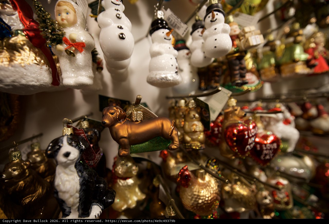 Festive Christmas Ornament Collection Display