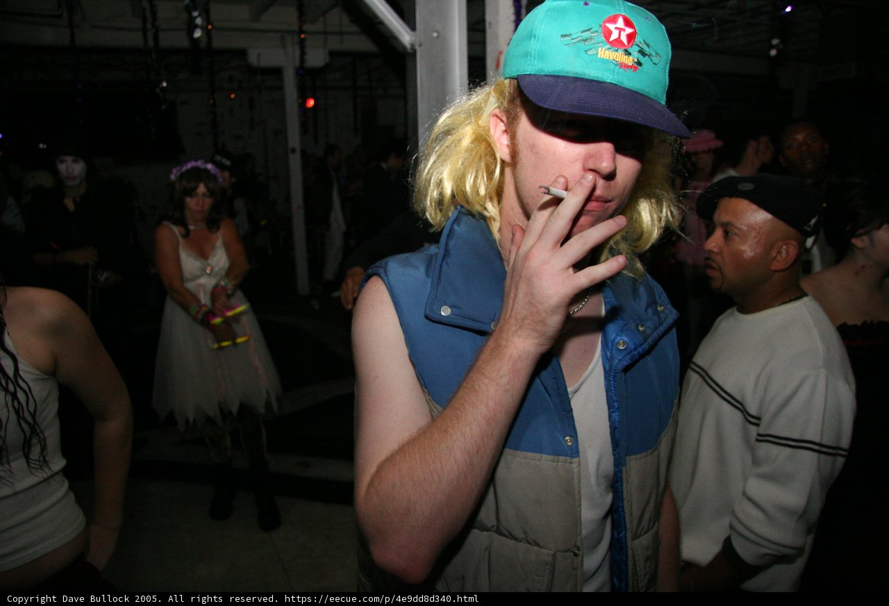 Blue-vested Andrey at the Nightclub