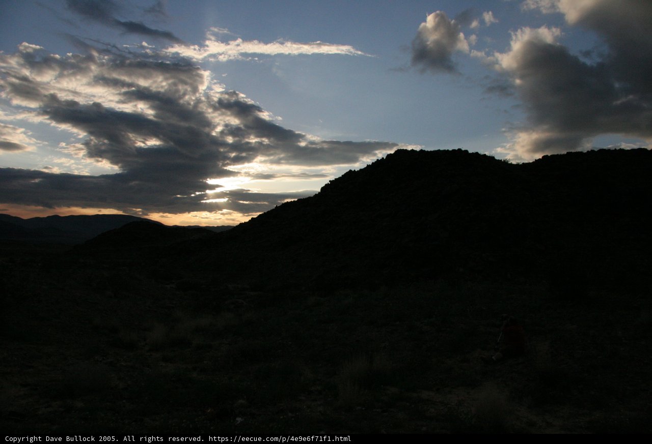 Sunset in the Desert
