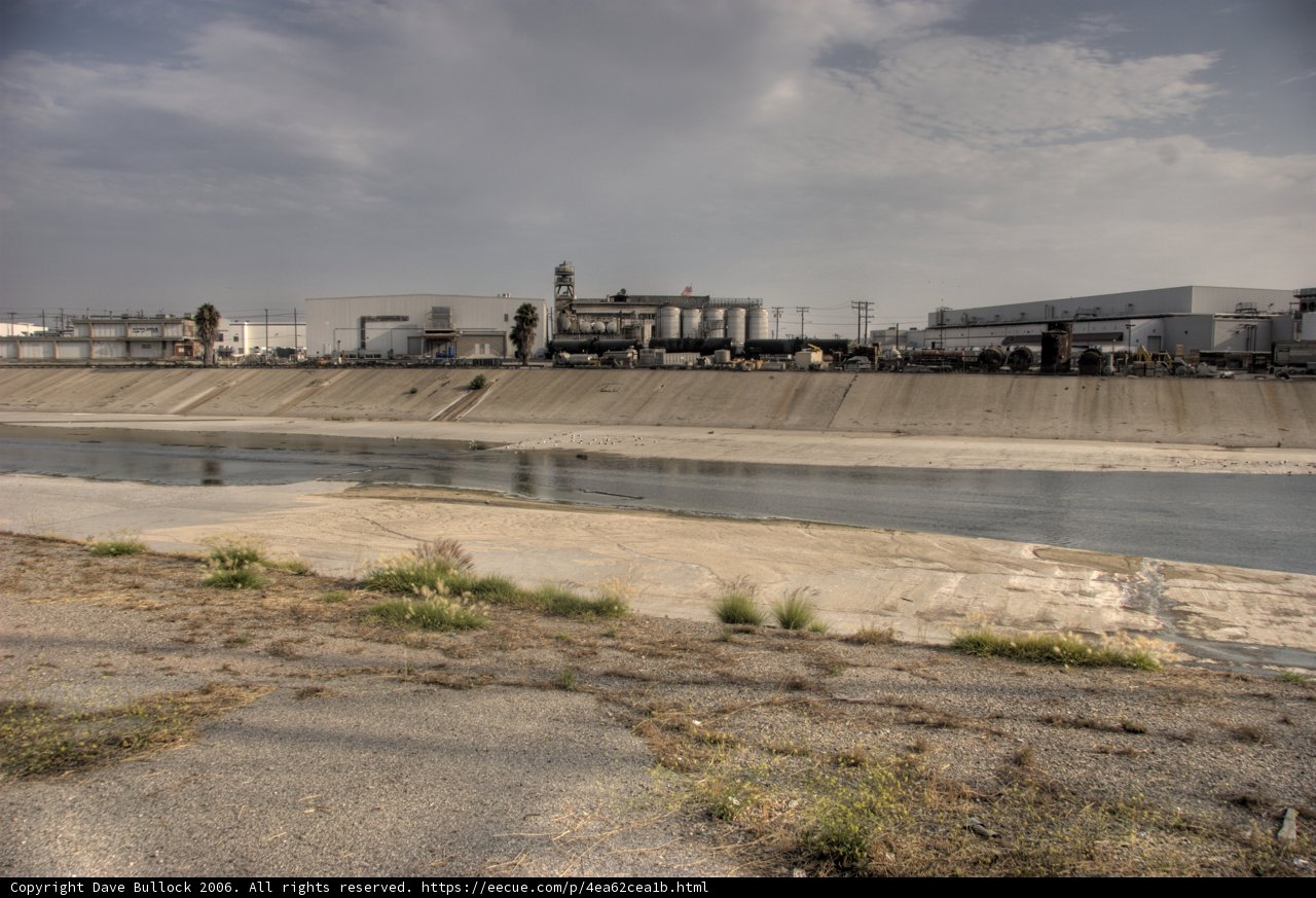 Industrial Scene by the River