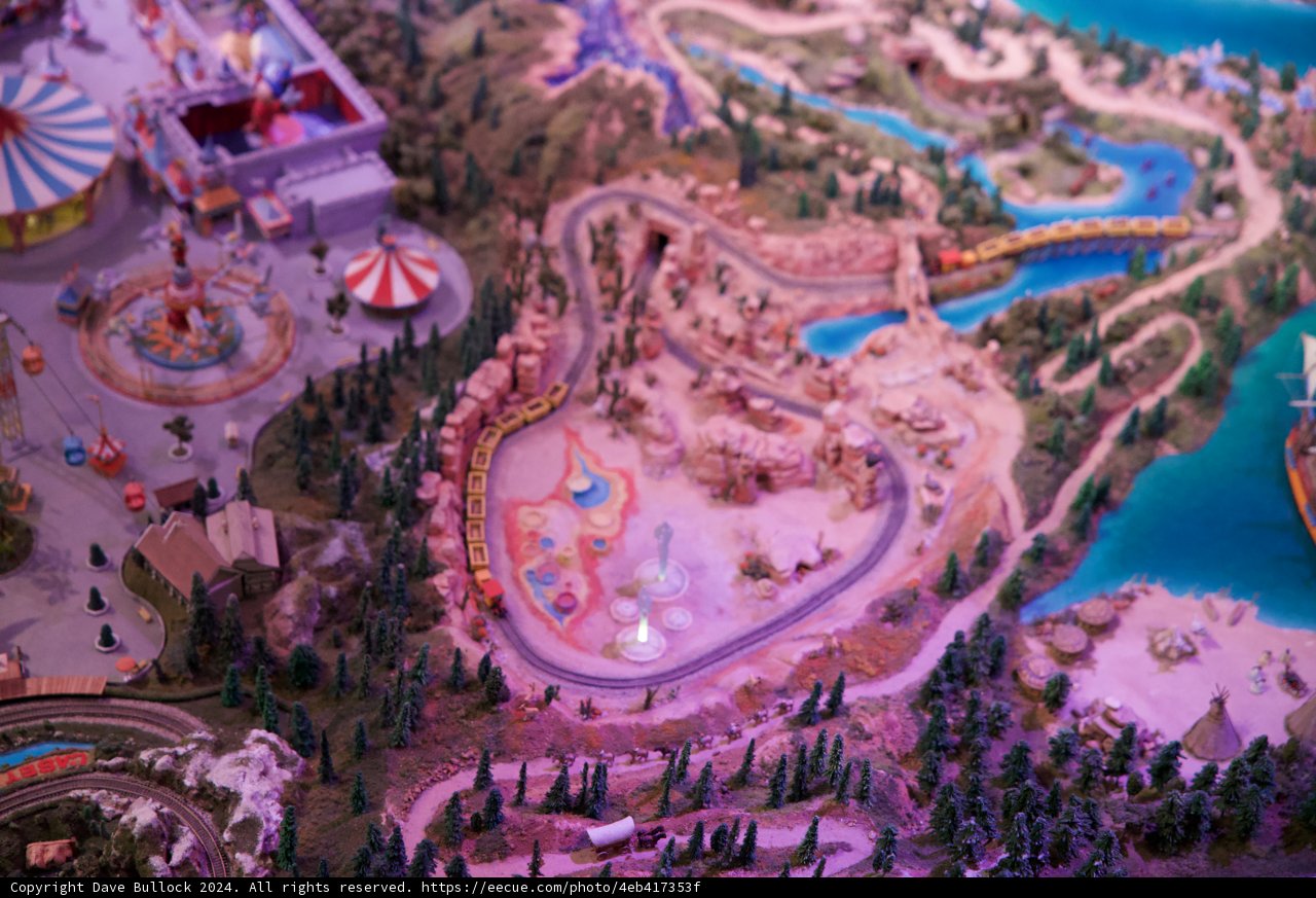 Magic at Hand: Miniature Disneyland Model