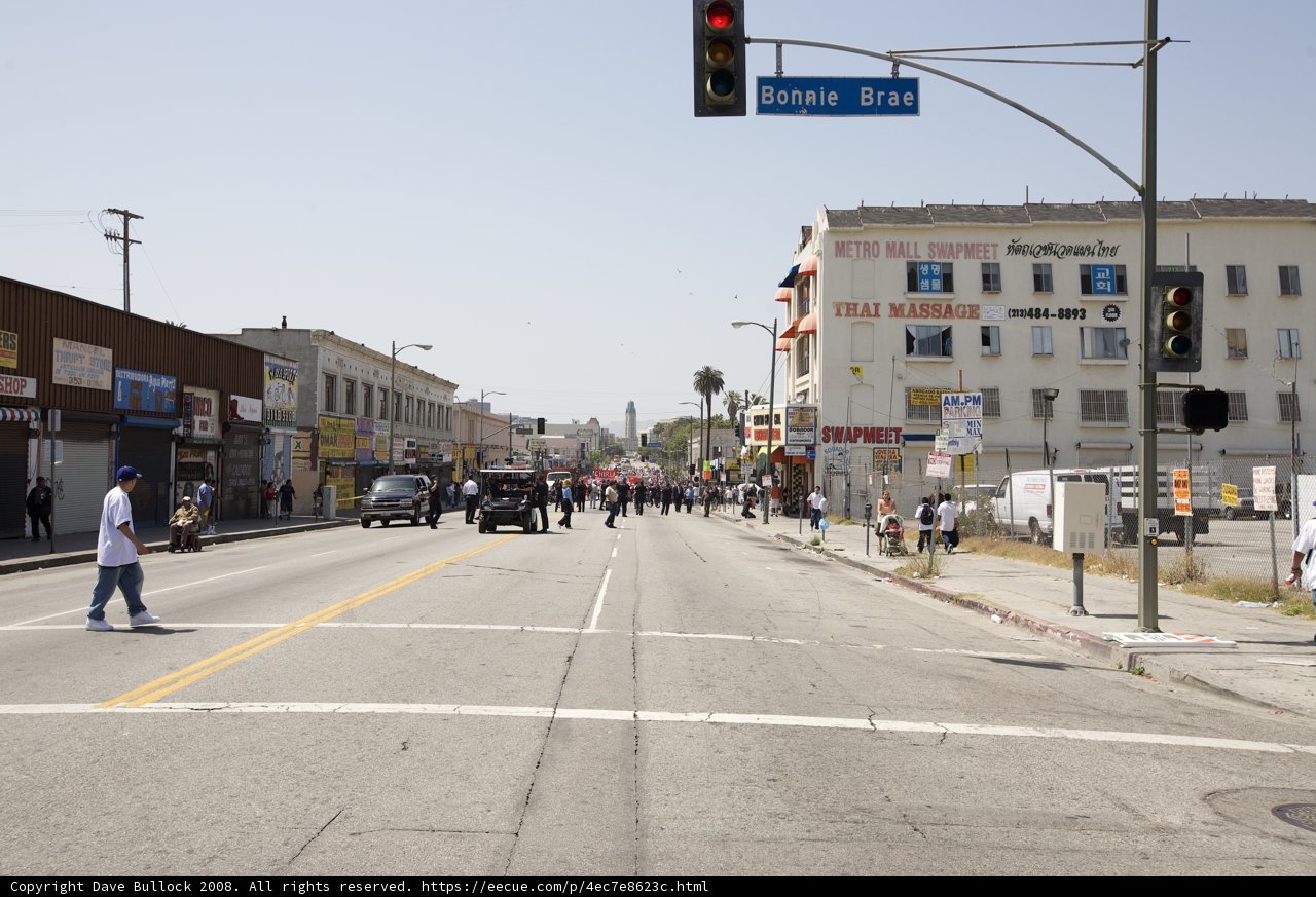 Mayday Crowd Crossing Intersection