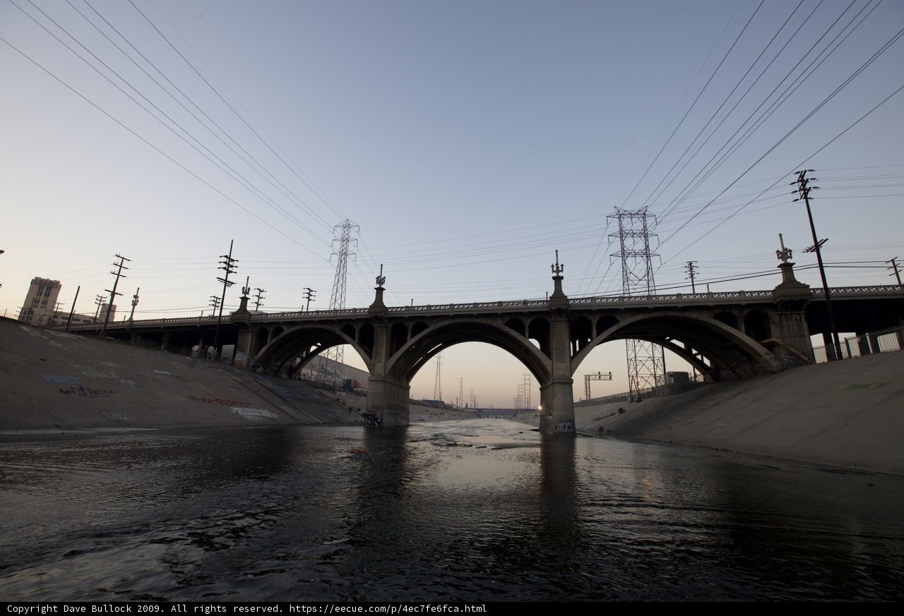 The Arch Bridge with Power Lines