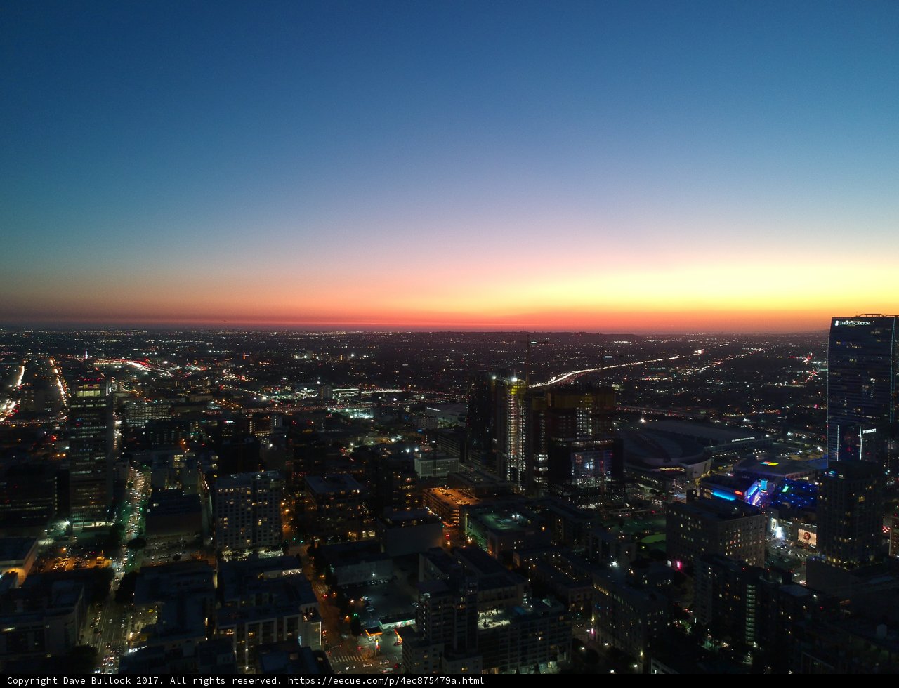 Orange Horizon over the City