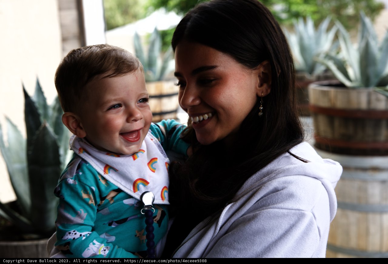 Joyful Moments with Baby and Cactus