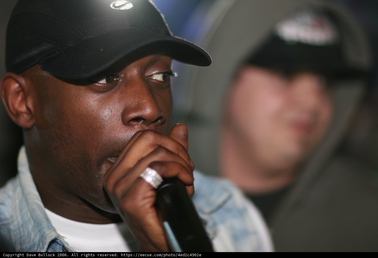 Skibadee Takes the Stage with His Trusted Mic and Hat