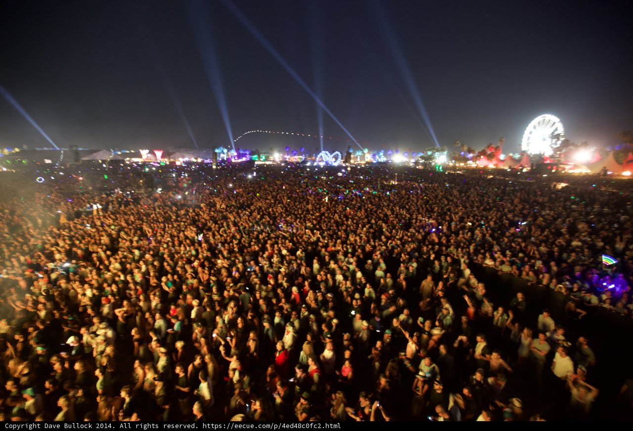 Night Sky Lit by the Energy of the Crowd