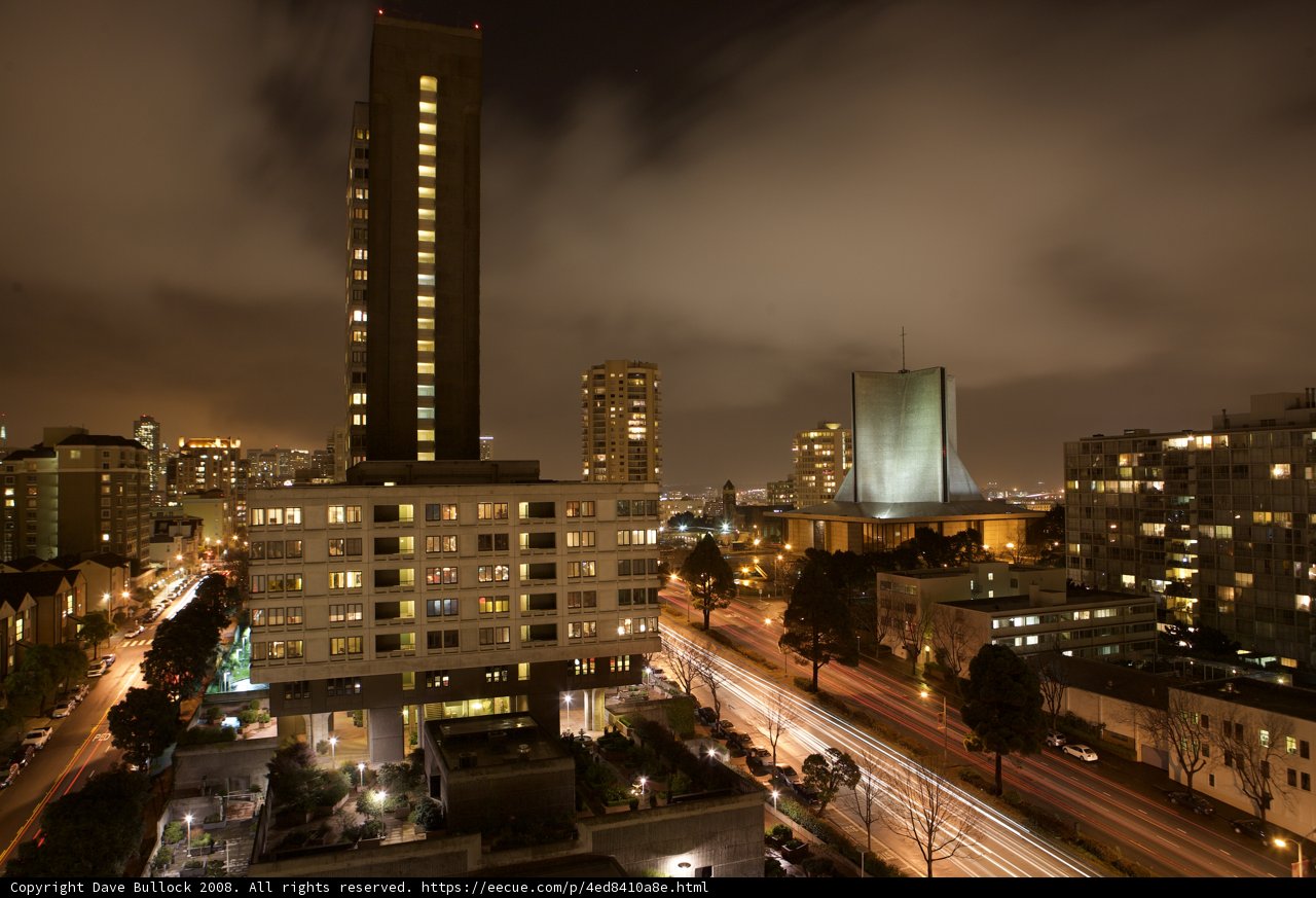 Towering Metropolis at Night
