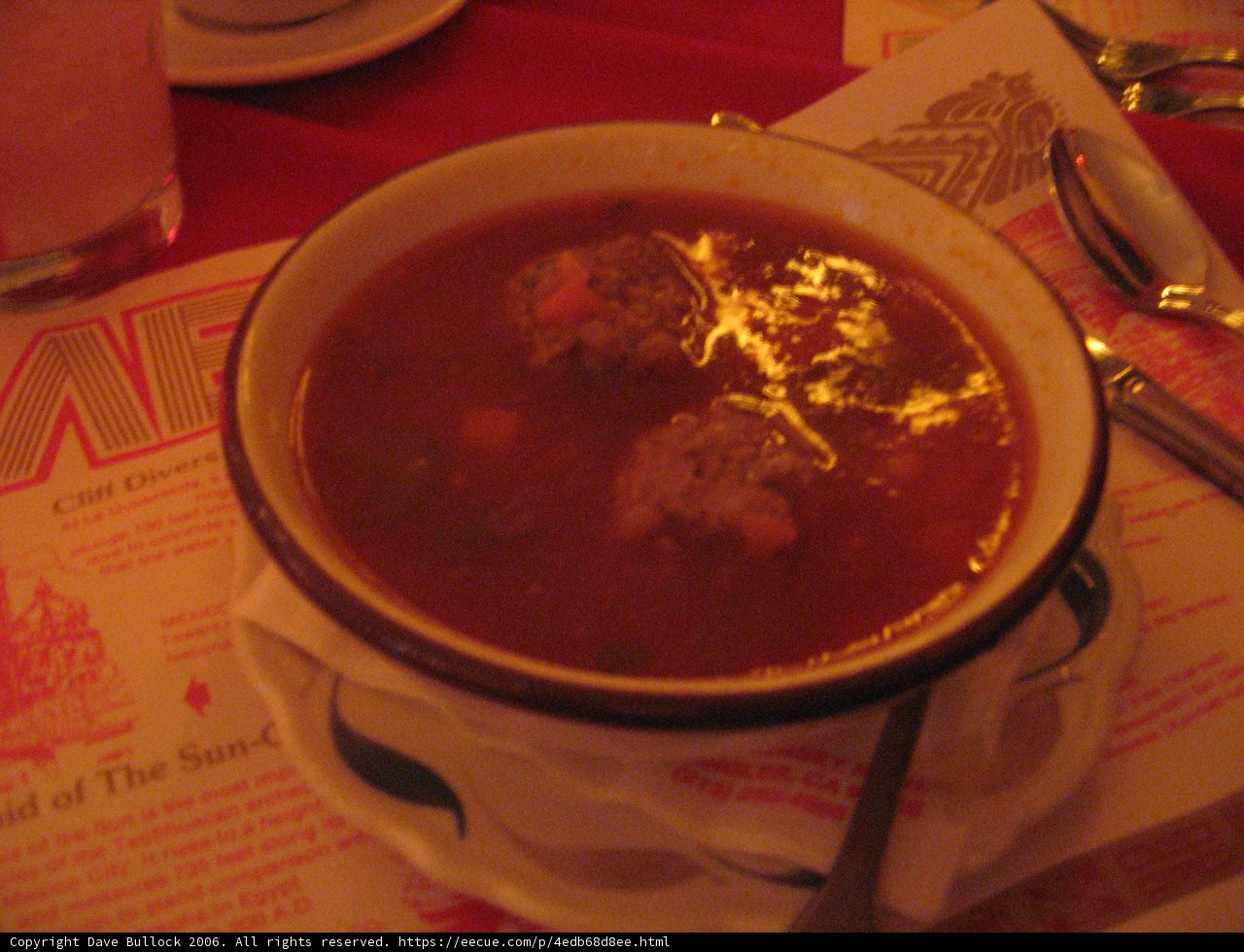 Savory Curry Soup at Dinner Time