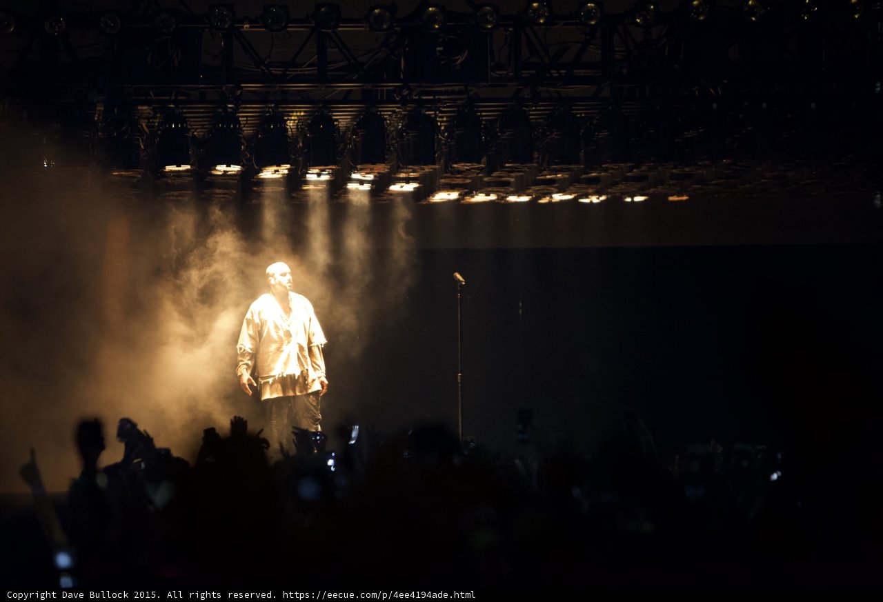 Kanye West Spotlight Beams