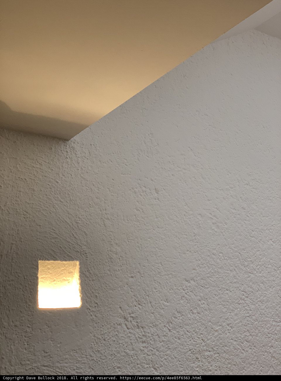 Illuminated White Wall