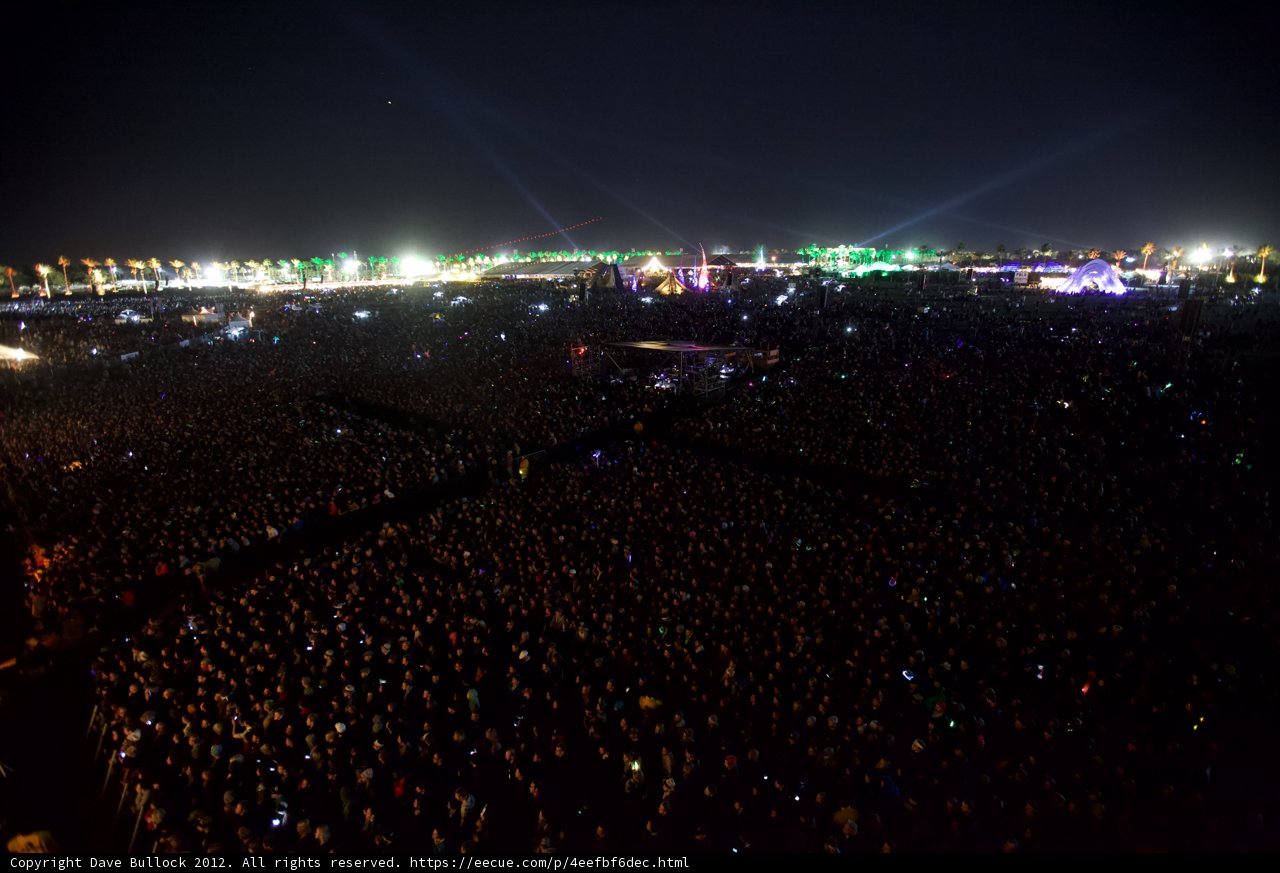 Illuminated Crowd at Coachella