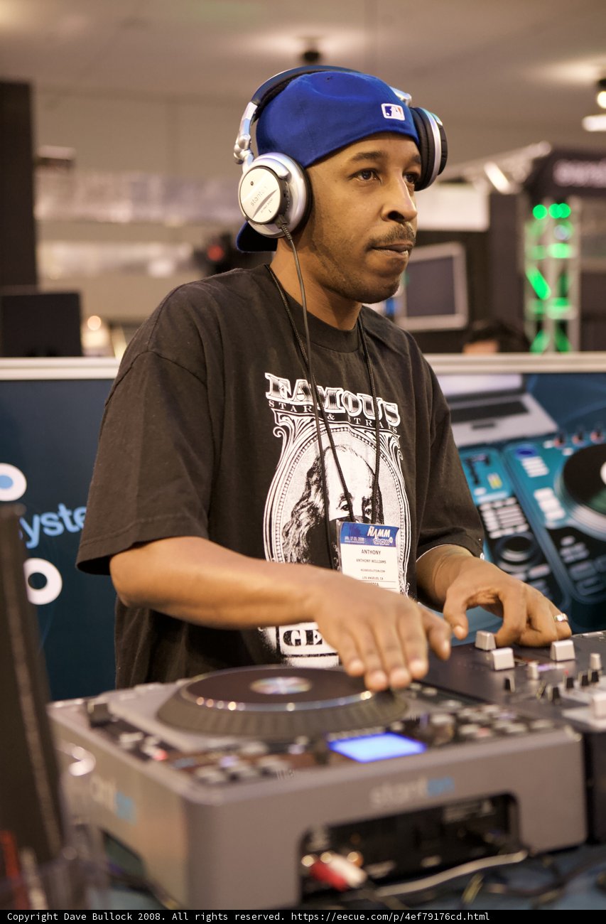 DJ Roc Raida with Headphones
