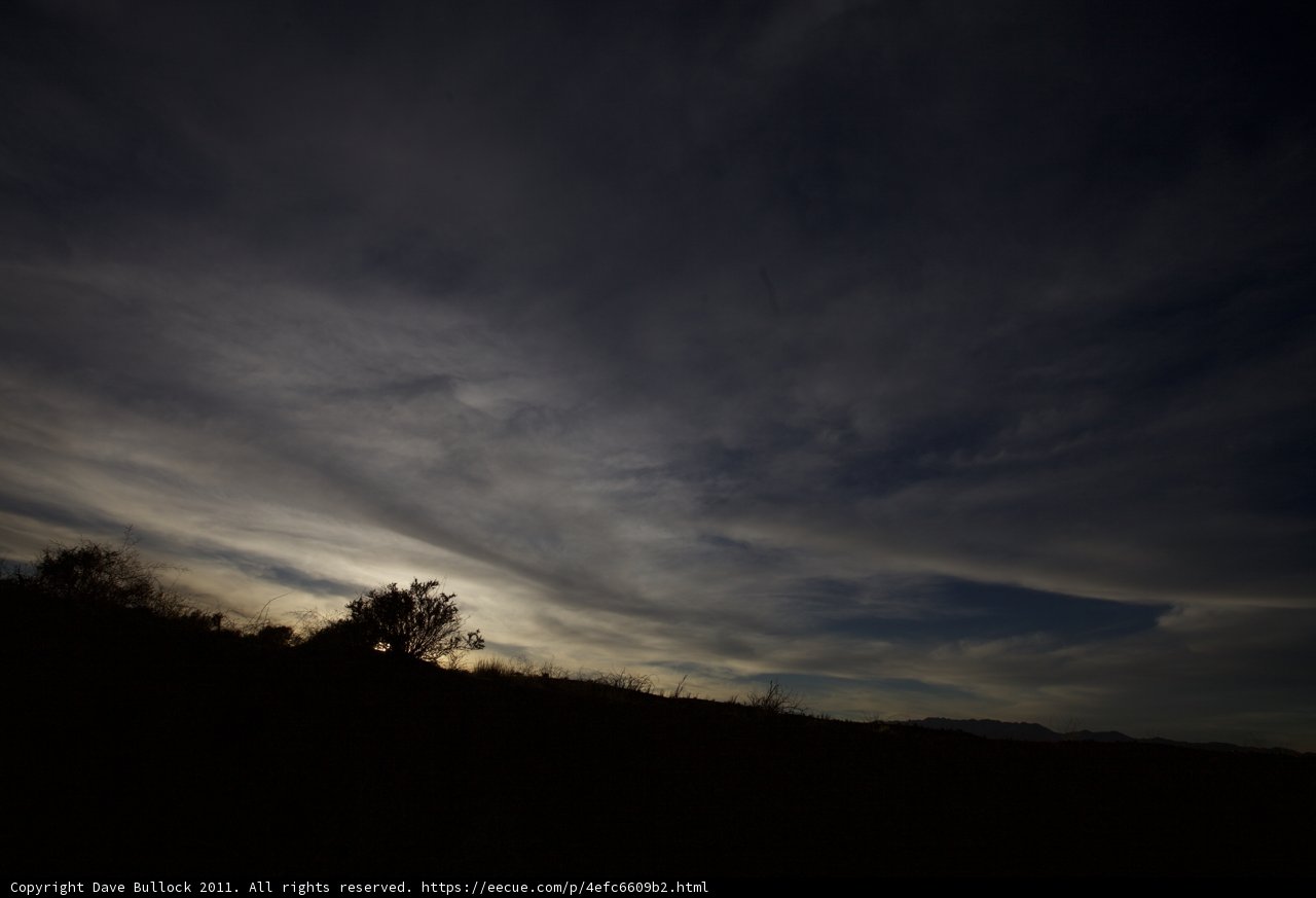 A Dark Evening in Anza Borrego