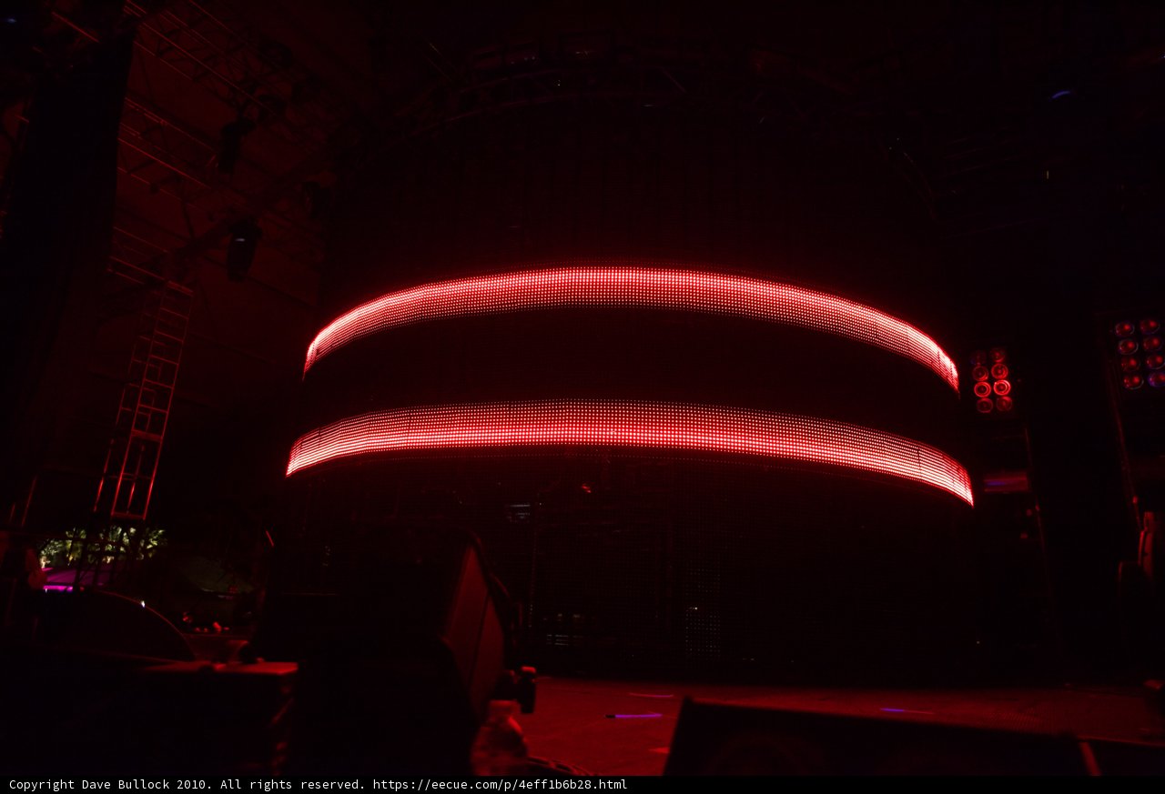 Red Glow on Coachella Stage